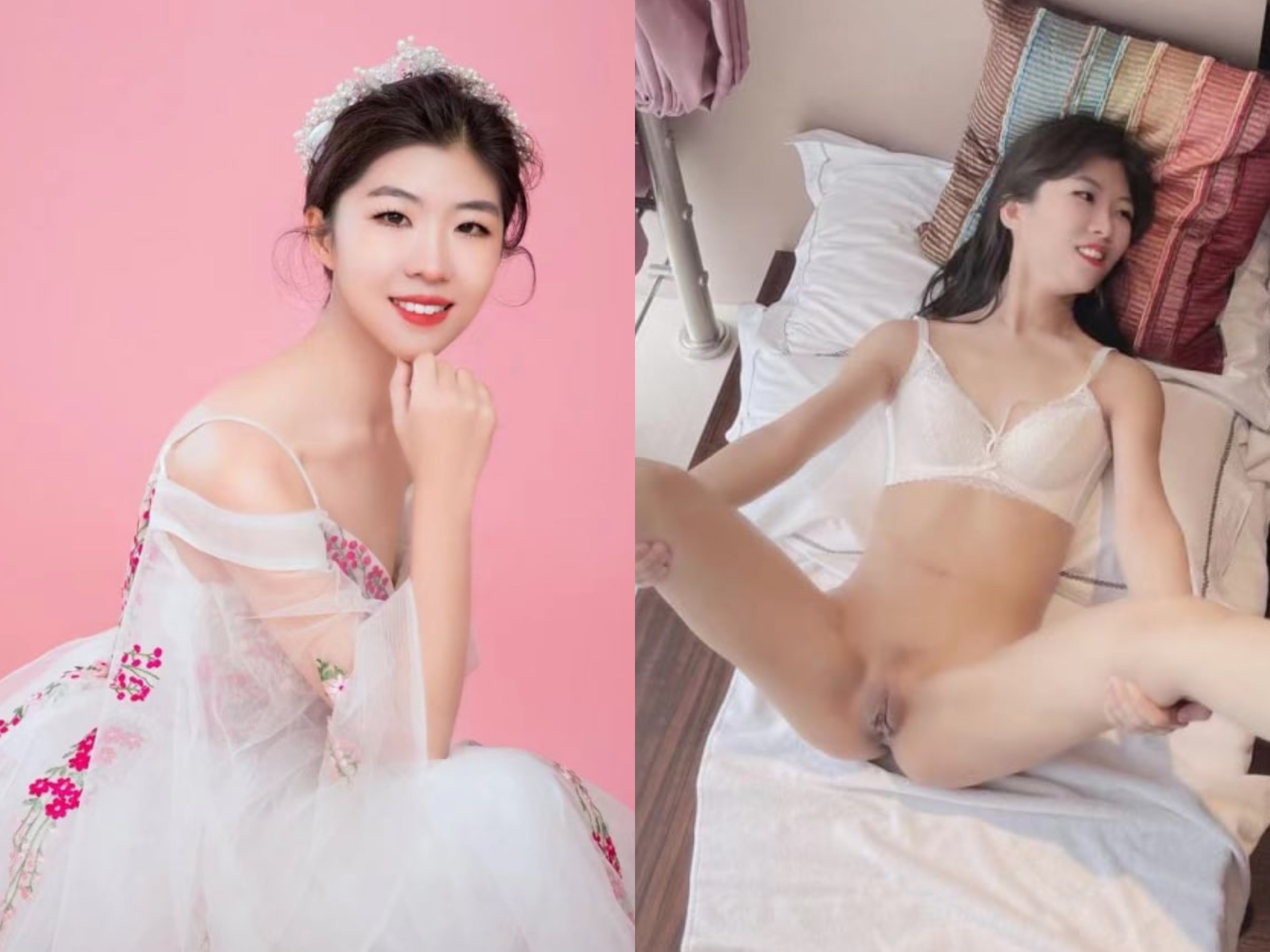 [双面女神]露脸反差婊，清纯女神VS淫荡母狗